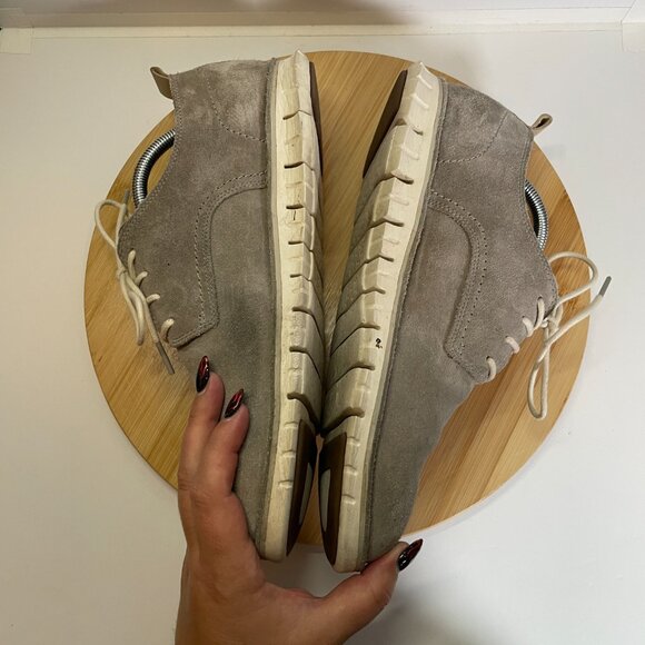 Cole Haan Men 10.5 Gray Beige ZeroGrand Oxford C31256 Suede Leather Lightweight - Picture 7 of 9